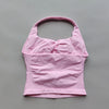 Impact Halter Backless Gym Top for Women ATHLEXES