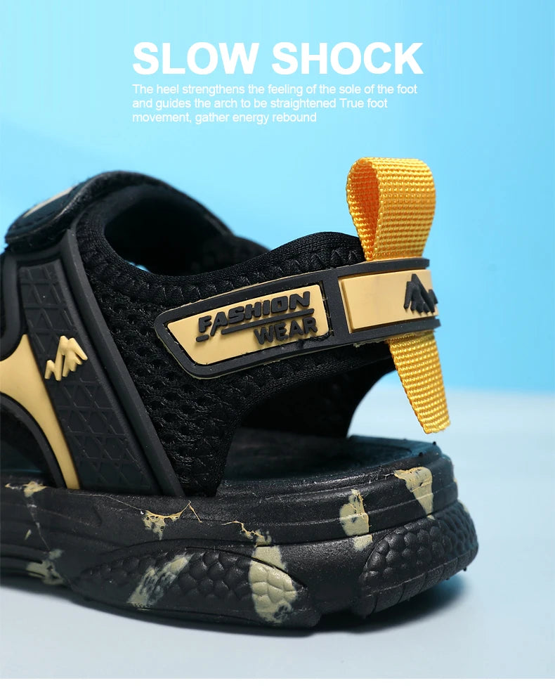 Trendy Kids Camouflage Beach Strap Sandals ATHLEXES