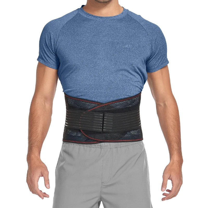 LumbarEase Adjustable Back Support Belt for Pain Relief ATHLEXES