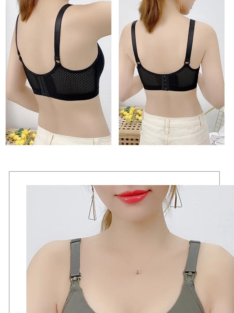 ComfortNest Seamless Nursing Bra for Moms ATHLEXES