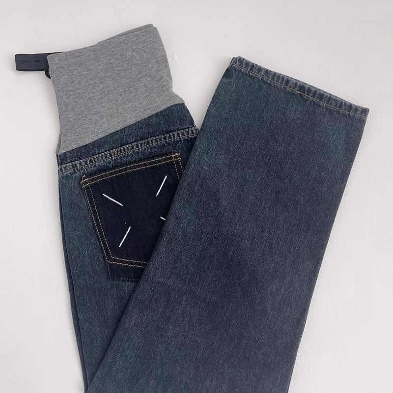 Belly Bliss Plus Size Maternity Wide Leg Jeans ATHLEXES
