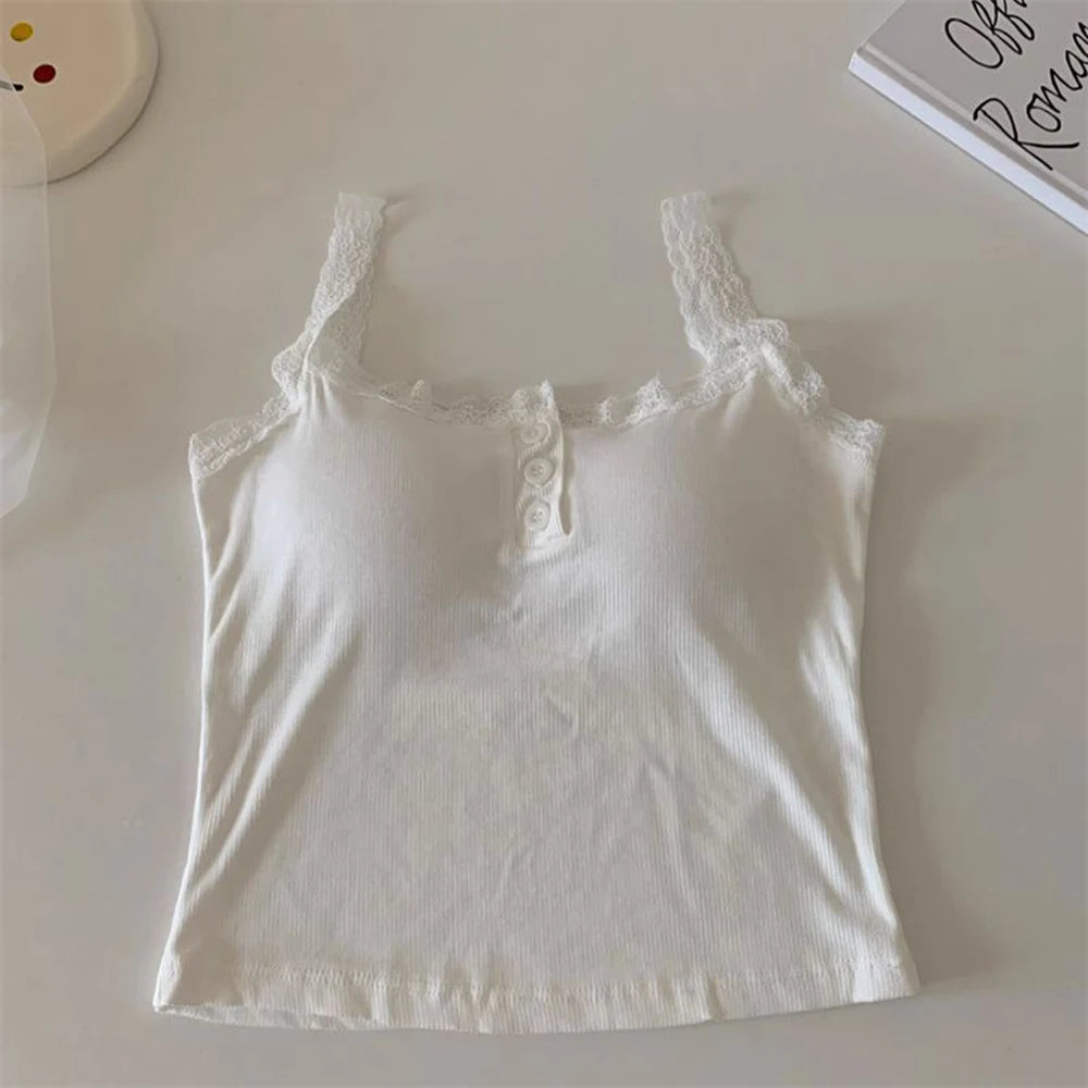 Luxe Lace Trim Crop Top for Women ATHLEXES