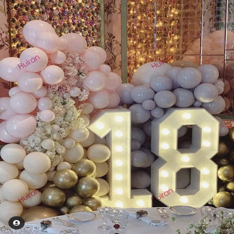 Giant LED Birthday Number Frame for Celebrations ATHLEXES