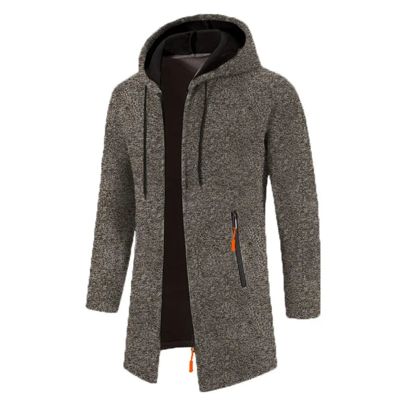 Urban Luxe Zippered Hoodie: Oversized Black Winter Sweatwear ATHLEXES