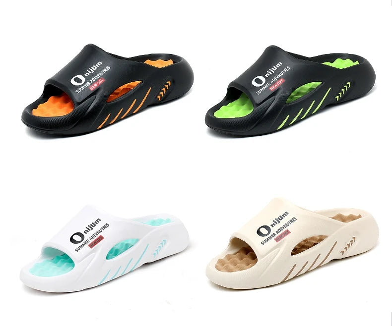 Luxury Comfort Men's Massage Slide Sandals 2024 ATHLEXES
