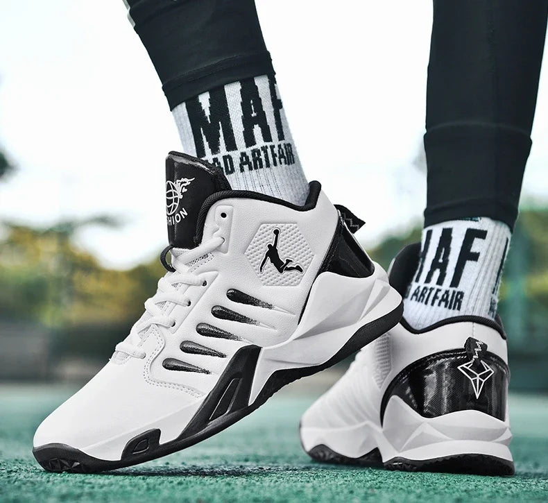 Unisex White Basketball and Casual Running Performance Shoes ATHLEXES