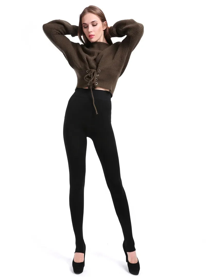 Velvet Luxe High Waist Winter Leggings for Women ATHLEXES