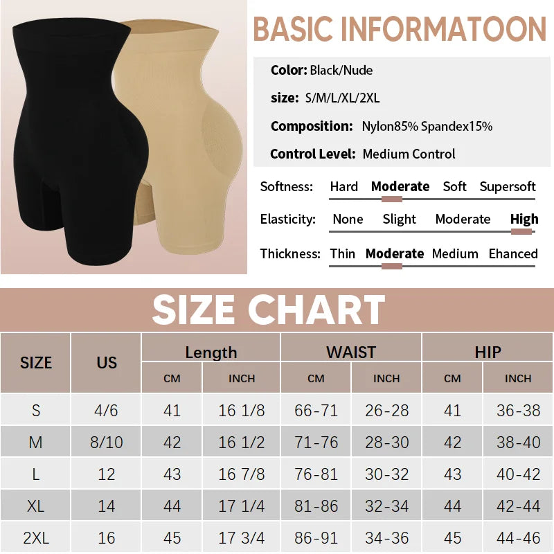 Elevate Your Shape Womenâ??s High-Waist Butt Lifter Shapewear ATHLEXES