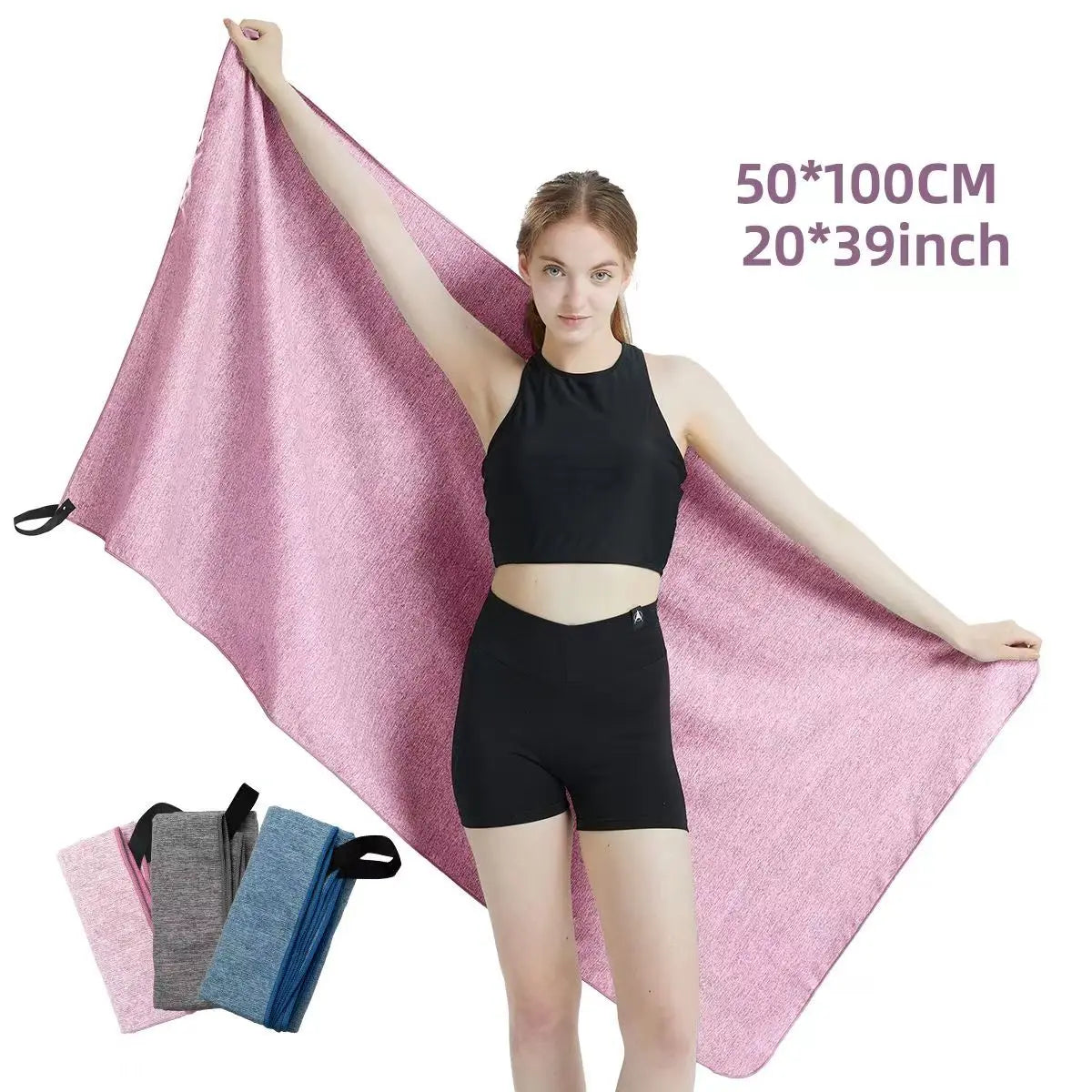 Silver Ion Microfiber Quick-Dry Gym Towel ATHLEXES