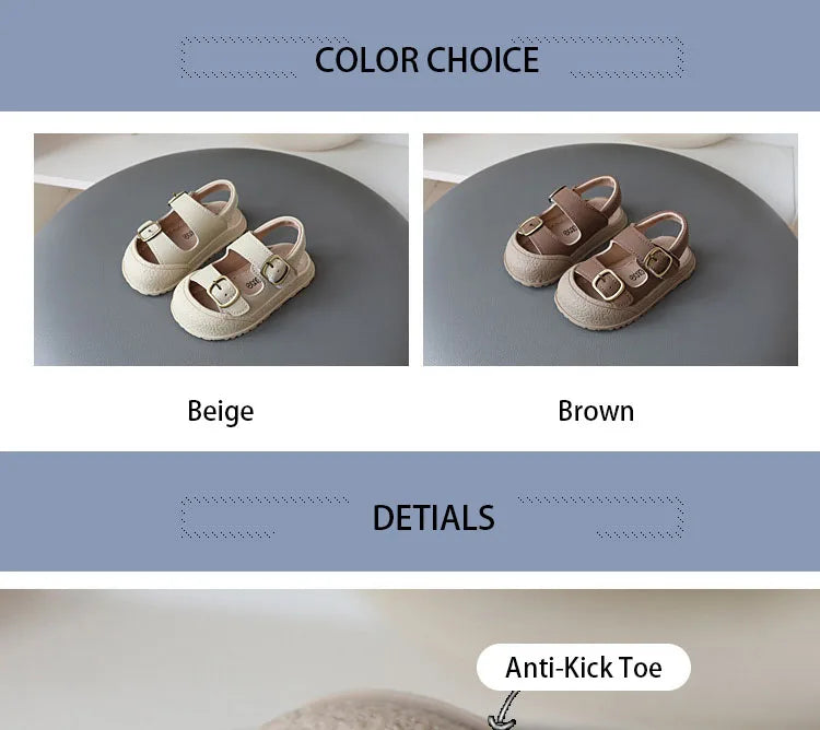 Korean Style Soft-Soled Summer Sandals for Kids ATHLEXES