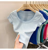 Cotton U-Neck Slimming Summer Tee for Women ATHLEXES