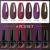 NailArt Pro 6pc UV Gel Polish Kit for Manicure ATHLEXES