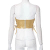 Goddess Glam Metallic Corset Top ATHLEXES
