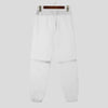 2024 Men's Mesh Transparent Drawstring Joggers Fashion Trousers ATHLEXES