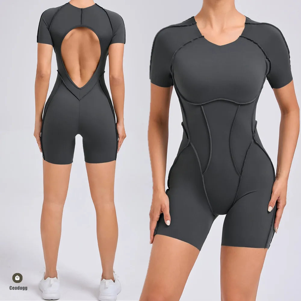 ChicFit Backless Yoga Jumpsuit Set for Women ATHLEXES