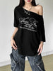 SummerStyle Chic Skew Collar T-Shirt for Women ATHLEXES