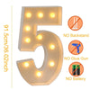 Giant LED Birthday Number Frame for Celebrations ATHLEXES
