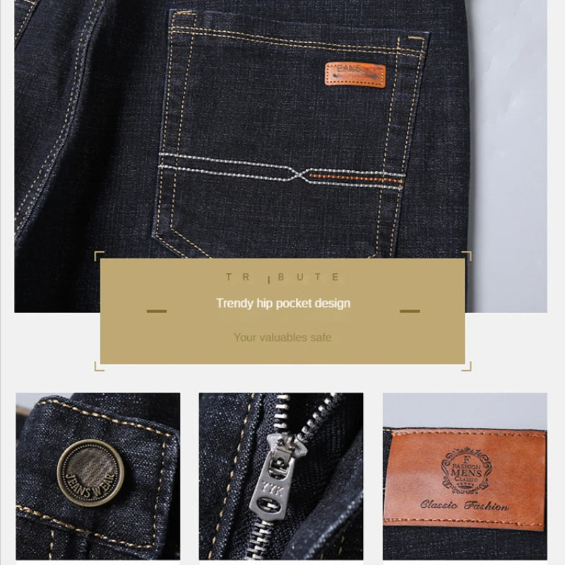 Elite Stretch Business Denim Trousers for Men ATHLEXES