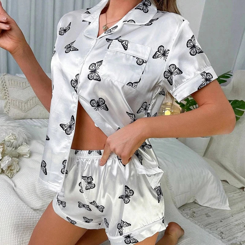 Women's Luxury Satin Pajama Set ATHLEXES