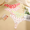 FINETOO 4Pcs Ultra Soft Leopard Print Thongs Comfort Lingerie ATHLEXES
