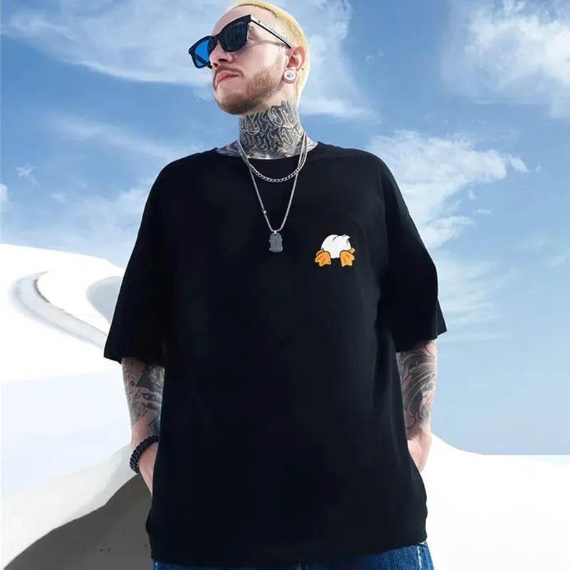 ZAZOMDE Retro Cartoon Tiger Oversized Tee ATHLEXES