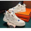 New Men's Shoes Spring and Summer 2024 New Wave Flower Shoes Men's Tide Shoes Men's Leather Sports Casual Breathable Board Shoes ATHLEXES