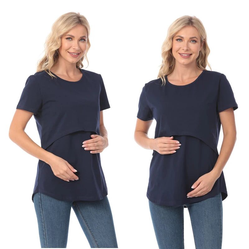 Maternity Comfort Stretch Tee for Breastfeeding ATHLEXES