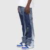 European American Patchwork Flared Denim Pants S-XXL ATHLEXES