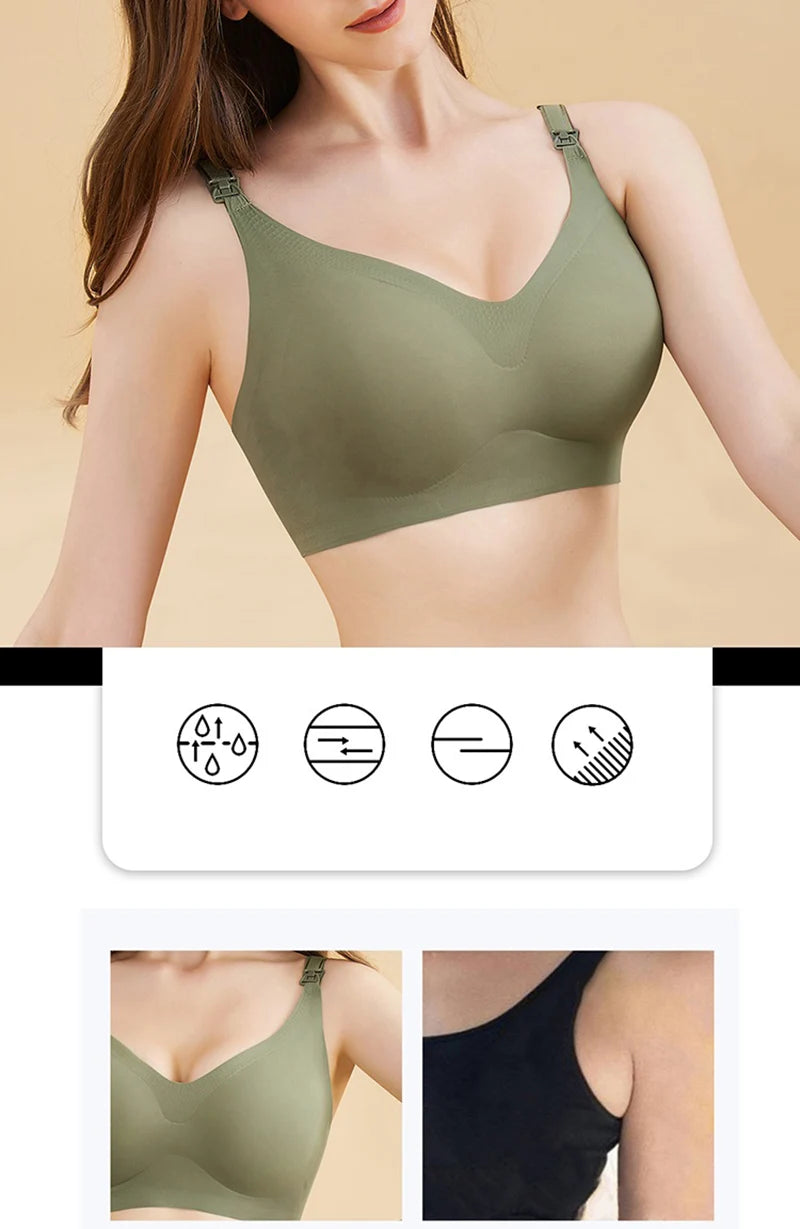 Ultra Thin Seamless Support Feeding Bra ATHLEXES