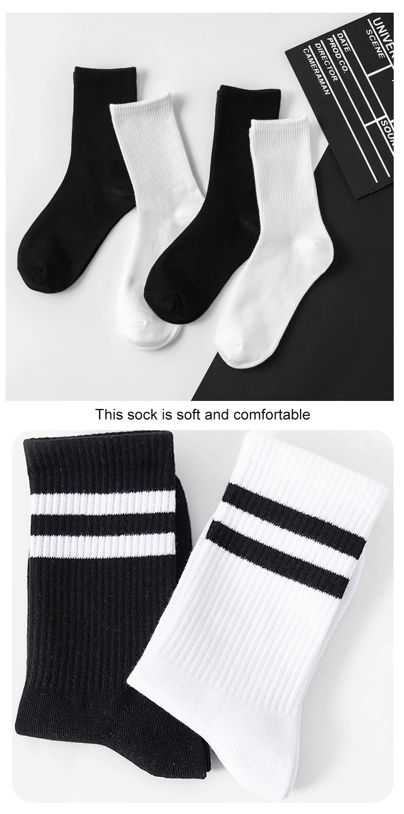 Men's Breathable Business Socks - 6 Pairs Set ATHLEXES