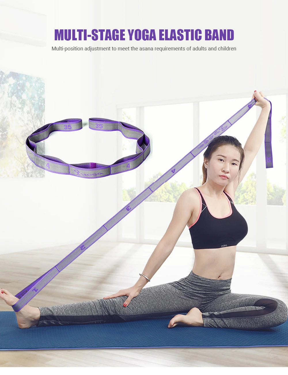 FlexiFit Multi-Section Yoga Resistance Bands ATHLEXES