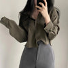 Elegant Casual White Long Sleeve Blouse ATHLEXES