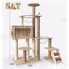 Four-Layer Wooden Cat Tree Tower ATHLEXES