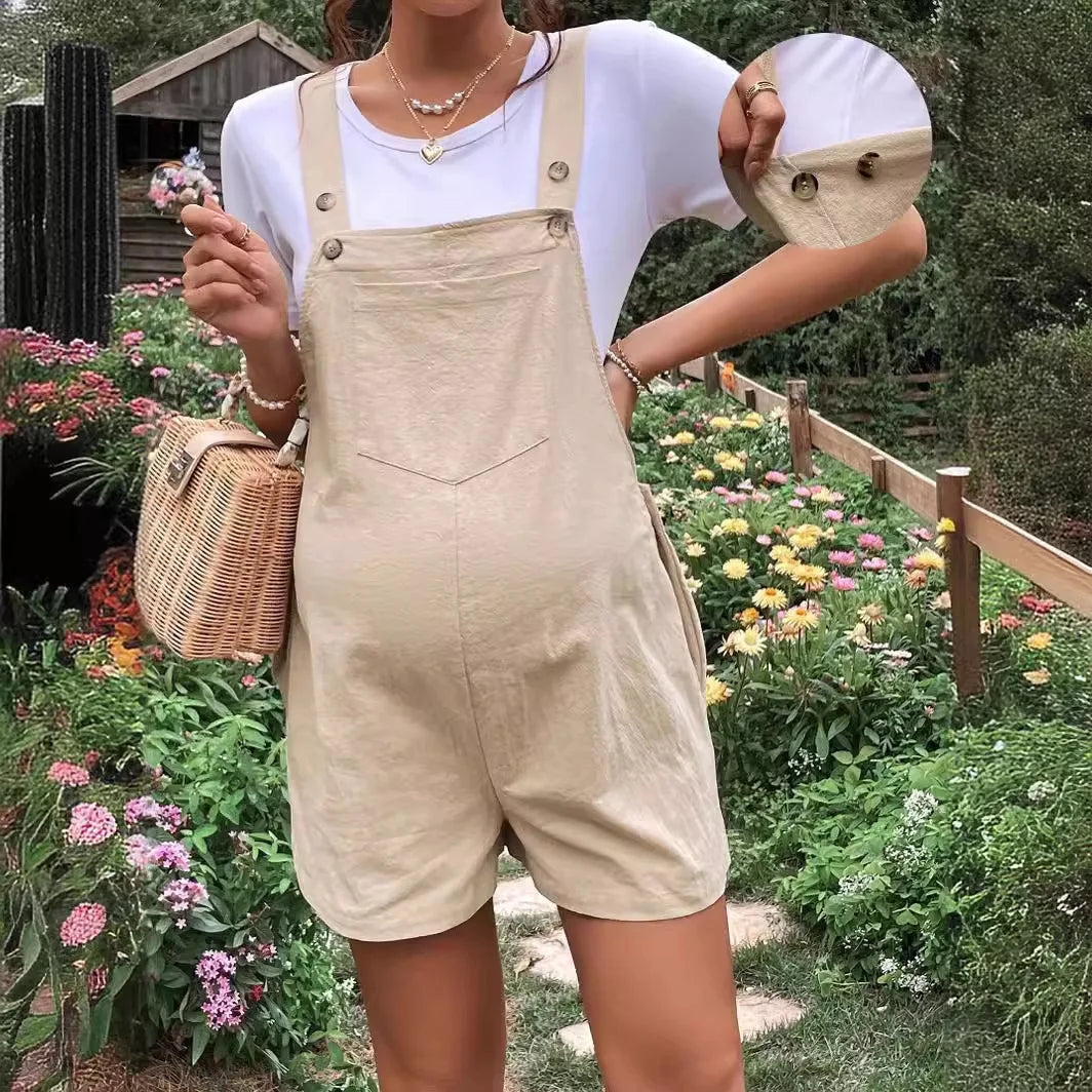 2024 Summer Maternity Comfort Jumpsuit Shorts ATHLEXES