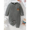 Cartoon Bear Button Onesie for Baby Boys ATHLEXES