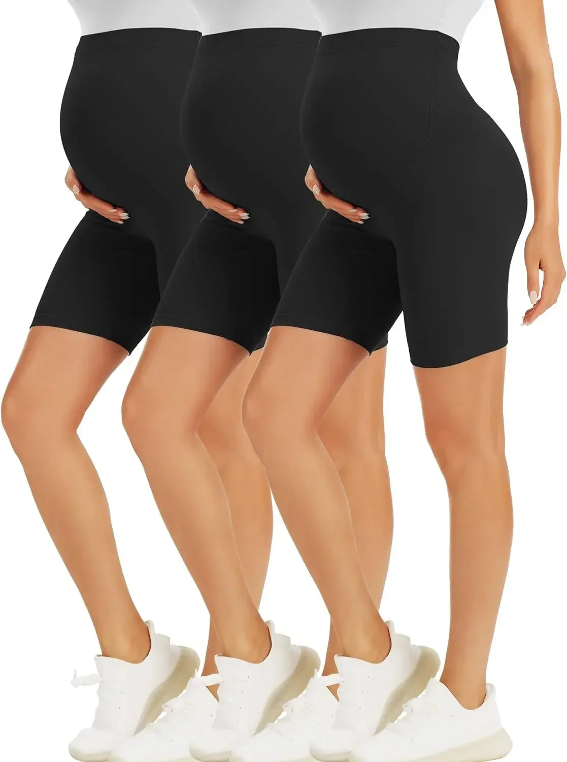 Maternity SlimFit Shark Skin Yoga Shorts ATHLEXES