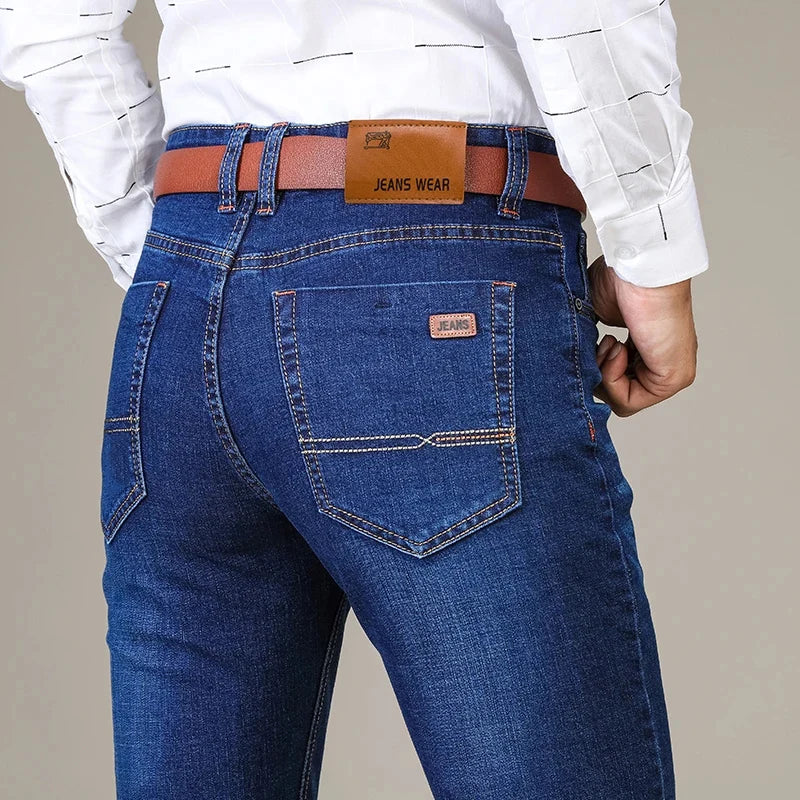 Classic Fit Stretch Denim Jeans for Men ATHLEXES