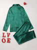Solid Long Sleeve Pajama Set ATHLEXES