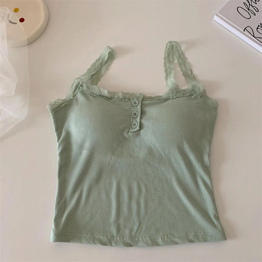 Luxe Lace Trim Crop Top for Women ATHLEXES