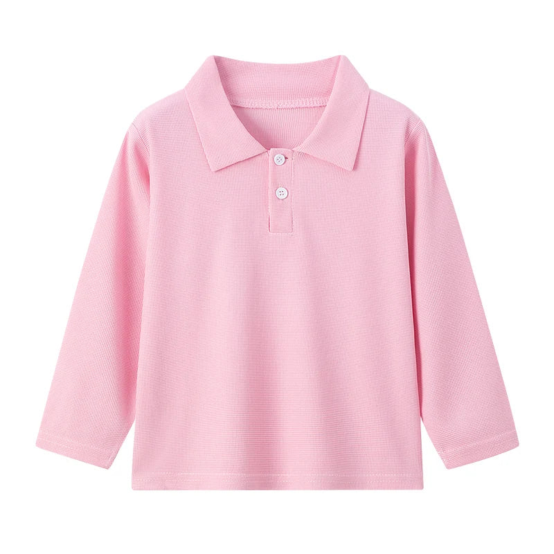 Stylish Kids' Solid Color Polo T-Shirt ATHLEXES