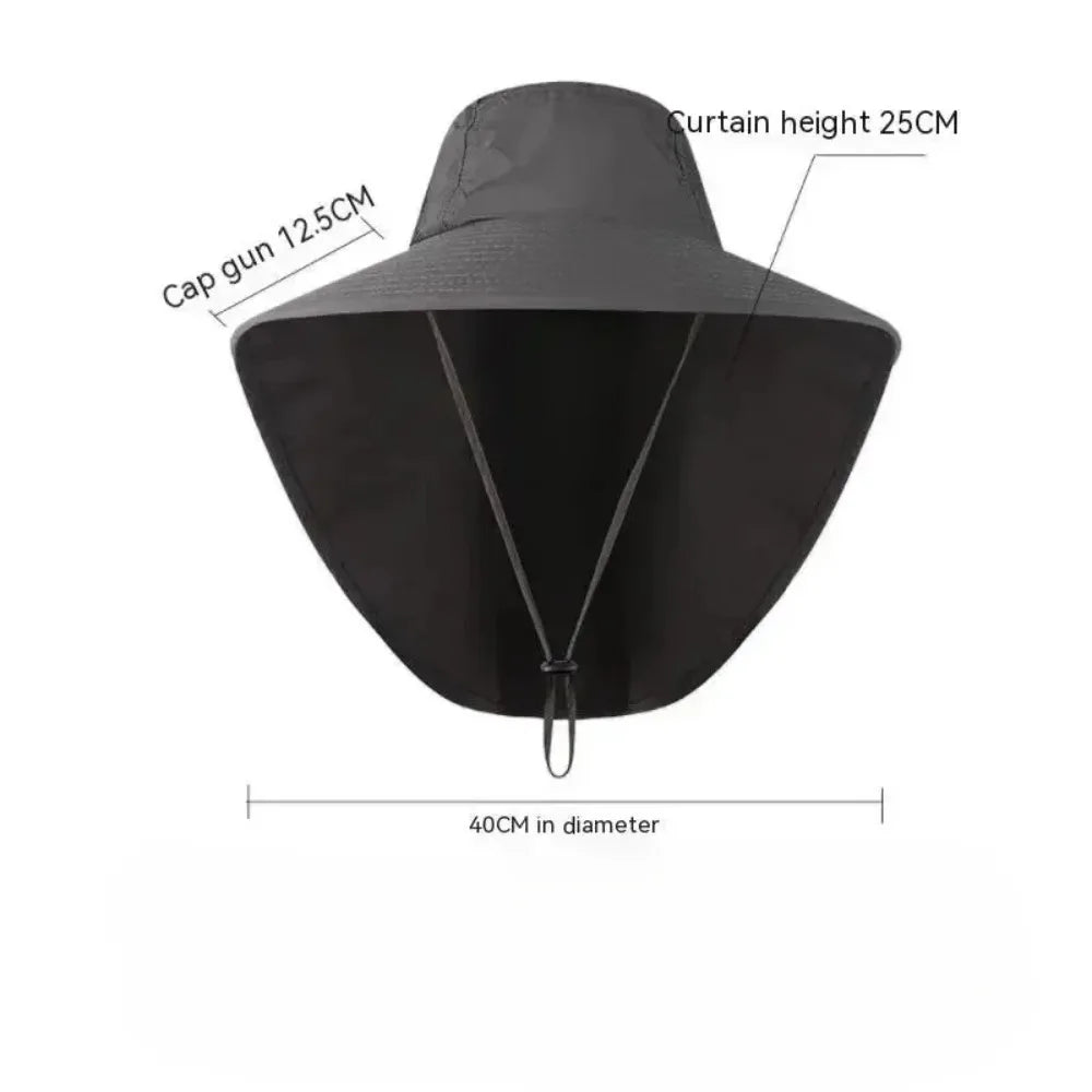 SunGuard Wide Brim Outdoor Hat with Neck Flap ATHLEXES