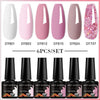 NailArt Pro 6pc UV Gel Polish Kit for Manicure ATHLEXES