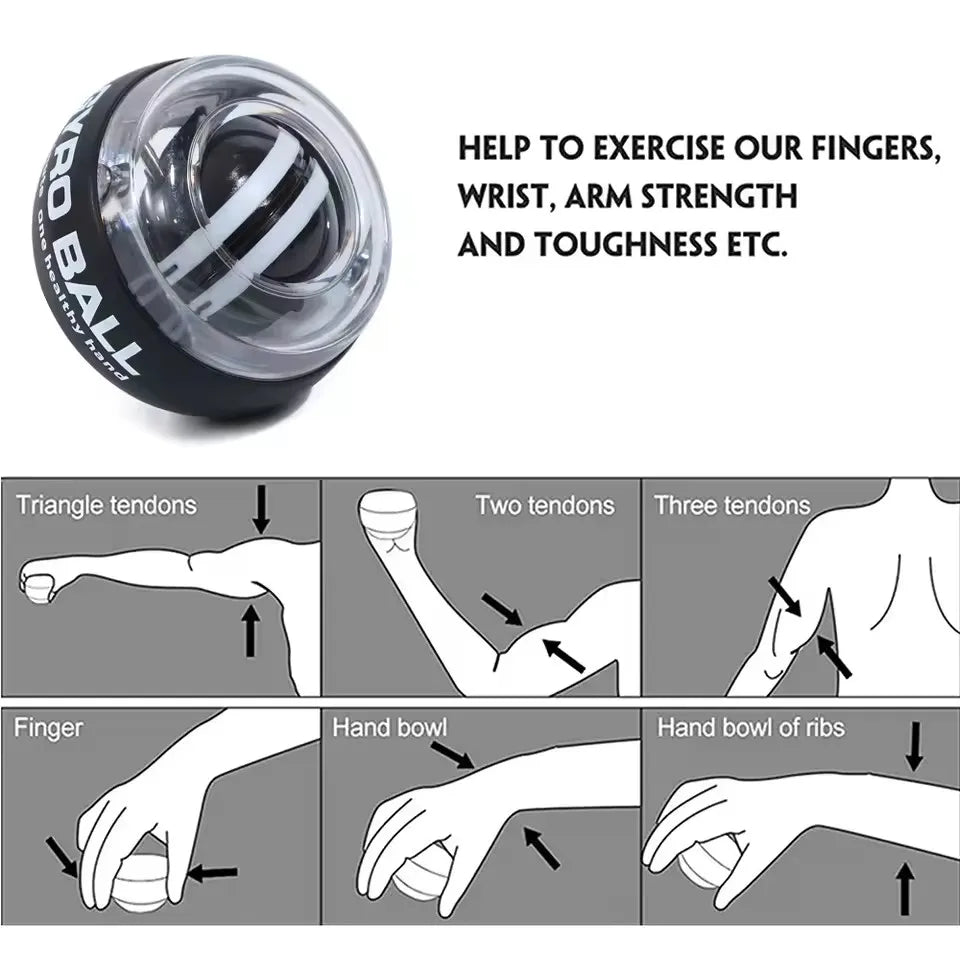 PowerSpin Self-Starting Wrist Strength Trainer Ball ATHLEXES