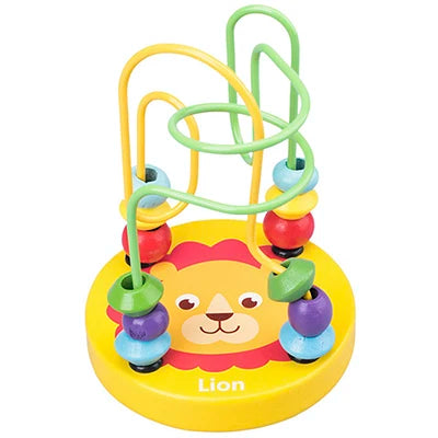Montessori Wooden Roller Coaster Bead Maze for Toddlers ATHLEXES