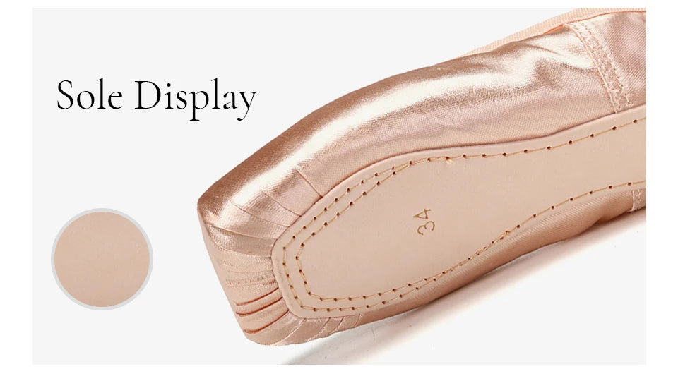 Elegant Pointe Ballet Shoes for Girls and Women with Ribbons ATHLEXES