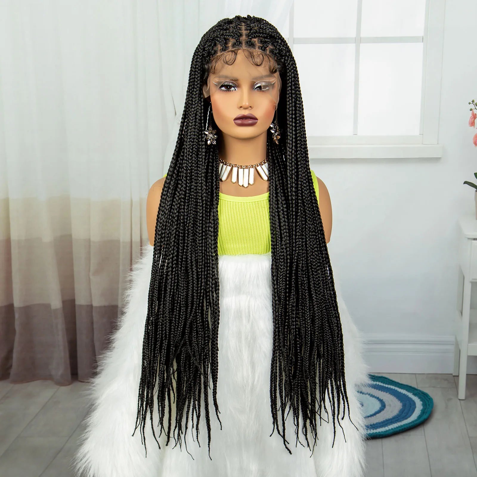 Radiant 36-Inch Micro Braided Lace Front Wig ATHLEXES