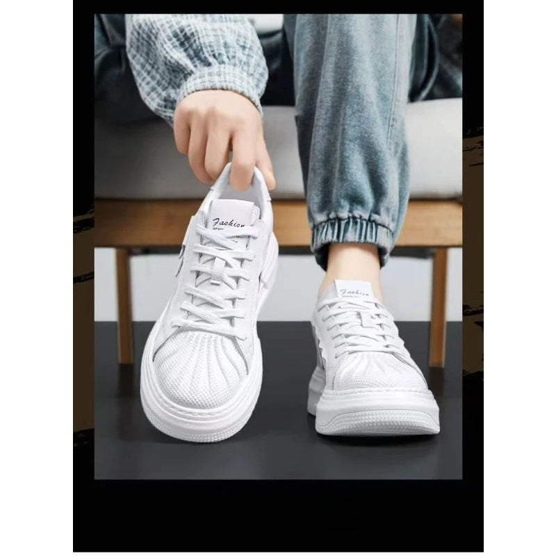RetroCraft Men's Leather Platform Sneakers ATHLEXES