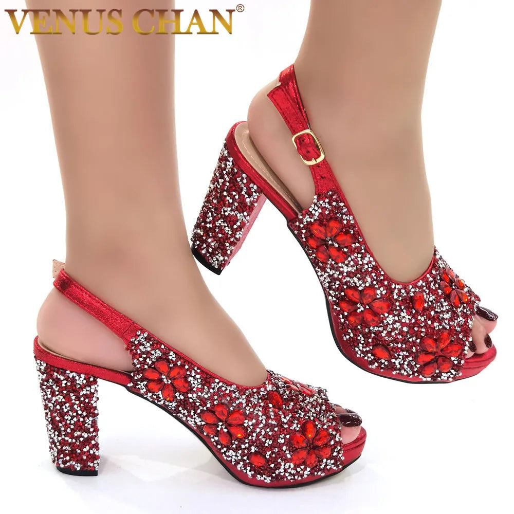 Radiant Red Diamond Wedding Heels ATHLEXES