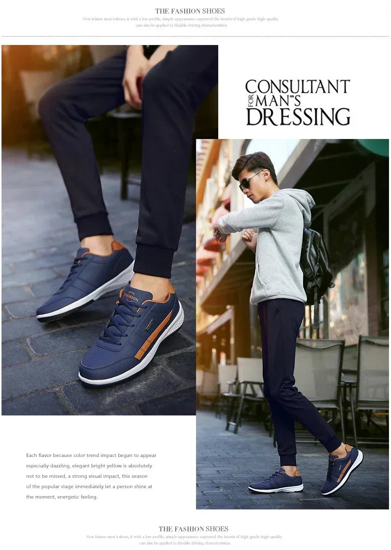 Vulcanized Comfort Waterproof Menâ??s Sneakers ATHLEXES