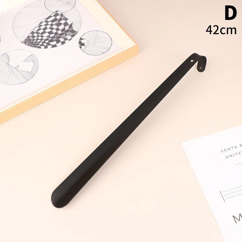 Elegant Stainless Steel Shoe Horn with Leather Cover ATHLEXES